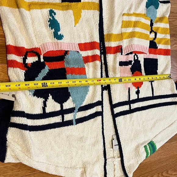 Anthropologie Nautical Buoy Cardigan L/XL NEW - Picture 7 of 15